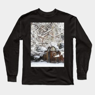 Garden Gate in Winter Long Sleeve T-Shirt